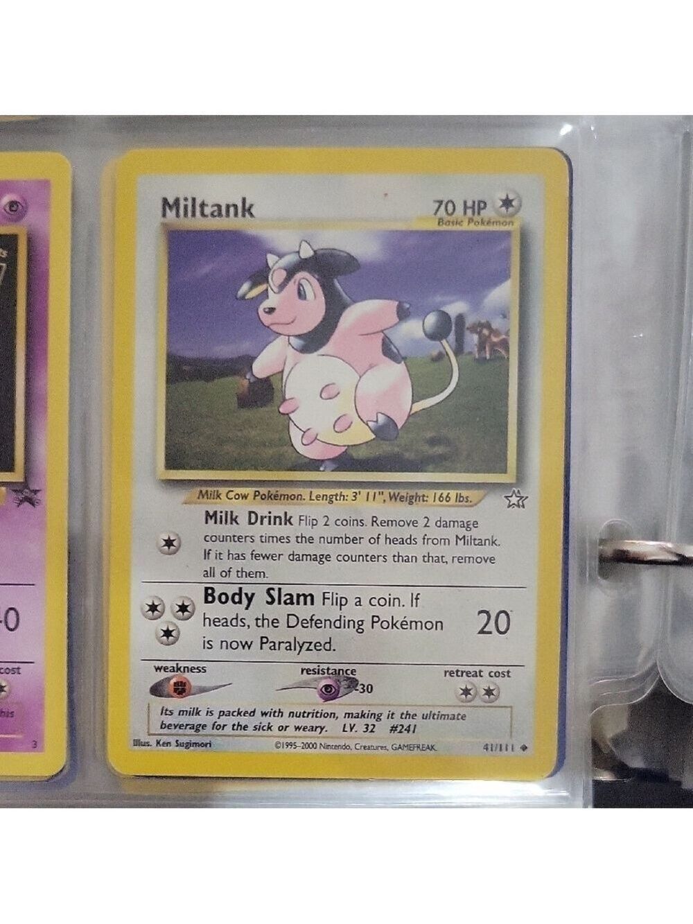 Pokemon Miltank Card